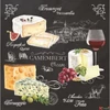 Kép 1/2 - Szalvéta 33x33cm World Of Cheese, 20db/csomag