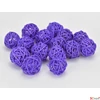 Kép 1/2 - Szárított termés rattan gömb 3cm-es (15db/csomag) lila színű [5998997740700] vessző gömb