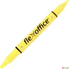Kép 1/3 - Szövegkiemelő Flexoffice HL01' 1,0/4, 0mm kétvégű sárga Írószerek FLEXOFFICE FO-HL01Y