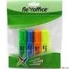 Kép 1/2 - Szövegkiemelő Flexoffice HL05' 4színű készlet Írószerek FLEXOFFICE FO-HL05SET