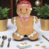 Kép 1/2 - Tál Porcelán karácsonyi 17x25cmcm,  mézeskalács figura forma dobozban, Sweet Christmas