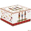 Kép 2/2 - Tál Porcelán karácsonyi 20cm, Vintage Nutcracker dobozban
