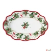 Kép 2/3 - Tál Porcelán karácsonyi 24,5x17x4,5cm, dobozbanChristmas Berries kézzel festett