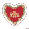 Kép 1/2 - Tálca Porcelán karácsonyi 20x19cm, Fancy Gingerbread dobozban