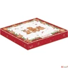 Kép 2/2 - Tálca Porcelán karácsonyi 20x19cm, Fancy Gingerbread dobozban