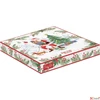 Kép 2/2 - Tálca Porcelán karácsonyi 20x19cm, Joyful Santa dobozban