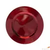 Kép 2/2 - Tányér kerek műanyag 28x28x2 cm, piros