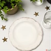 Kép 2/2 - Tányér mély porcelán Antikolt natúr 24cm, Alicia