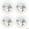 Kép 1/2 - Tányér porcelán karácsonyi 19cm, Magie de Noel 4db-os, dobozban