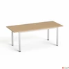 Kép 1/2 - Tárgyalóaszta szürke fémlábba 80x190cm MAYAH Freedom SV-42 kőris