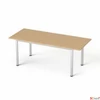 Kép 2/2 - Tárgyalóaszta szürke fémlábba 80x190cm MAYAH Freedom SV-42 kőris