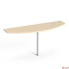 Kép 1/2 - Tárgyalótoldat íves szürke fémlábba 50x160cm MAYAH Freedom SV-50 juhar