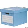 Kép 1/2 - Tárolódoboz karton Fellowes 33,3x28,5x39 cm Style, kék-fehér
