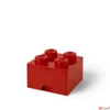 Kép 4/5 - Tárolódoboz LEGO Brick", piros fiókos