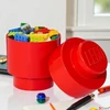 Kép 2/6 - Tárolódoboz LEGO piros henger