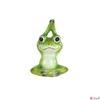 Kép 2/2 - Dekor béka kerámia Yoga frog Jesse M green 15cm jógázó béka SDDST53
