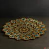 Kép 1/2 - Tavaszi dekor páva toll arany 56x56x7,5cm SDDST5