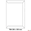 Kép 1/2 - Boríték 1 TB/4 öntapadós C 250x353 fehér 90gr. fehér ofszet