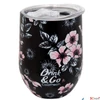 Kép 1/2 - Thermo pohár Helen pink-fekete) 350ml ,