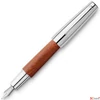 Kép 1/2 - Faber-Castell töltőtoll E-motion -B- króm/fa barna 148203