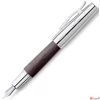 Kép 1/2 - Faber-Castell töltőtoll E-motion -F- króm/fa fekete 148221
