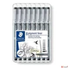 Kép 1/5 - Tusfilc készlet Staedtler 8 különböző vonalvastagság Pigment liner 308, fekete