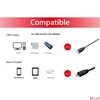 Kép 2/2 - USB 2.0 kábel USB-A/USB MicroB 1,8m EQUIP