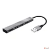 Kép 1/7 - USB elosztó-HUB 4 port USB 2.0 TRUST Halyx ezüst