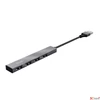Kép 3/7 - USB elosztó-HUB 4 port USB 2.0 TRUST Halyx ezüst