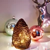 Kép 1/4 - Üveg dekor Pinecone LED Seda S, barna DST25