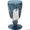 Kép 1/2 - Pohár üvegkehely 16cm kék talpas üvegpohár 275ml Katie Alice: Vintage Indigo