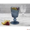 Kép 2/2 - Pohár üvegkehely 16cm kék talpas üvegpohár 275ml Katie Alice: Vintage Indigo