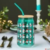Kép 4/7 - Üvegpohár 500ml karácsony mintás 2féle kpm25