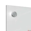 Kép 4/6 - Üzenőtábla üveg fali keskeny 30x90cm NOBO Home fehér