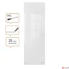 Kép 5/6 - Üzenőtábla üveg fali keskeny 30x90cm NOBO Home fehér