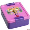 Kép 1/4 - Uzsonnás doboz LEGO "Bee" lila-rózsaszín-mintás