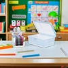 Kép 2/2 - Uzsonnásdoboz 450ml 3féle színű, több emele mély kpmisk '25