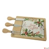 Kép 1/2 - Vágódeszka bambusz 24' Karácsonyi mintás 4 db/ készlet 22cmx17.5cmx2.8cm sdkae