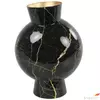 Kép 1/2 - Váza mintás Vase Dianna M marble black/gold black/gold-L23B11H30CM