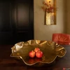 Kép 2/2 - Váza üveg 84,5cm arany 28,5x14x84,5cm SDDST5 élethű
