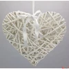 Kép 1/2 - Koszorú vessző szív 19cm