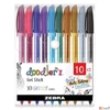 Kép 1/2 - Zseléstoll készlet Zebra 0,33mm, kupakos, Doodler z Glitter 10 csillogó vegyes szín