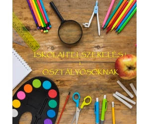 Iskolaszerek 1.osztályosoknak