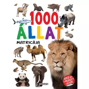 Matrica 1000 állat matricája fehér