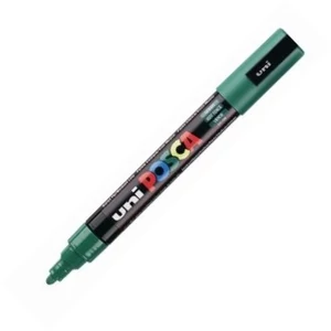 Decormarker UNI-BALL Posca 1, 8-2,5mm vízbázisu akril marker zöld Írószerek UNI Posca  PC-5M GREEN