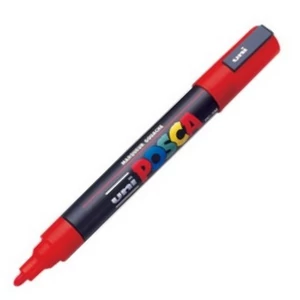 Decormarker Uni POSCA 5M 1, 8-2,5mm vízbázisu piros Írószerek UNI-BALL PC-5M RED