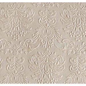 Szalvéta Ambiente Elegance pearl taupe, dombornyomott 33x33cm 3rétegű 15db/csom