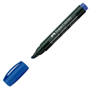 Faber-Castell alkoholos filc 54E vágott hegyű, kék -1, 6/2, 3/4, 9mm 157951