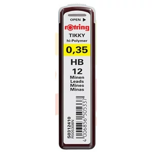Nyomósironbetét 0,35HB Tikky Rotring S0312410/R505308N