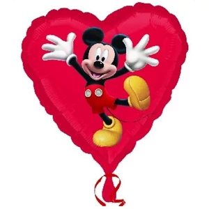 Party Lufi Szülinapi 17"-43cm Mickey egér fólia lufi +hélium